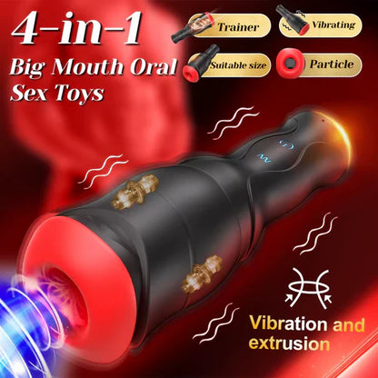 Automatic Penis Trainer Stroker Masturbator with 5 Suction and 10 Vibration Modes