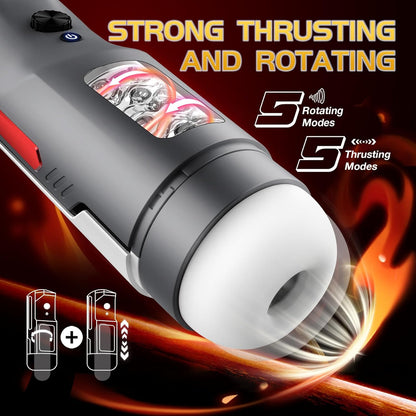 Automatic Masturbator Penis Stroker Blowjob with 5 Thrusting & Rotating