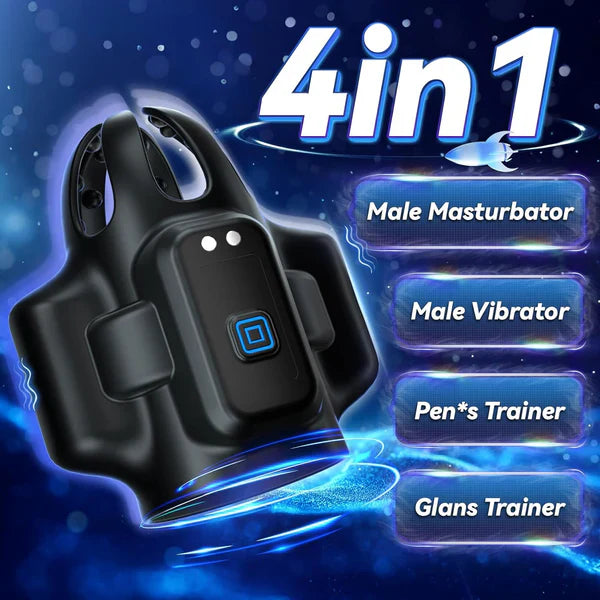 Intelligent Automatic Penis Vibrator Glans Trainer Stroker with 10 Vibration Modes