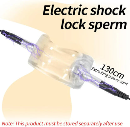 Electric Shock Cock Ring Penis Glans Sleeve Penis Trainer Masturbator
