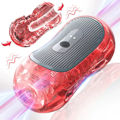 Automatic Penis Trainer Vibrator Pocket Pussy with 9 Thrusting & 9 Rotating Modes