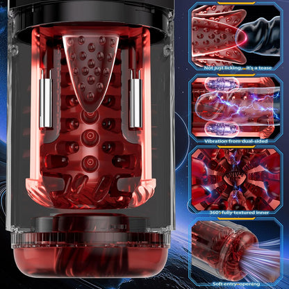 AI Automatic Masturbator Blowjob Stroker with 12 Thrusting + 360° Rotating Modes