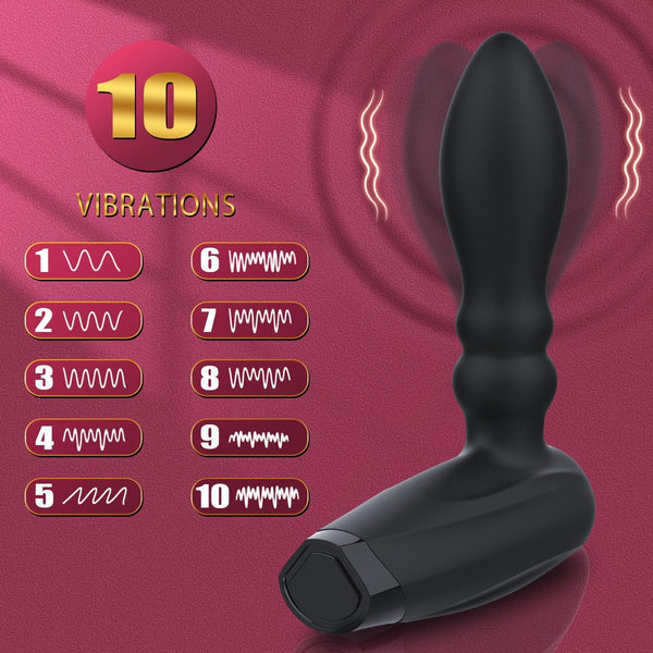Automatic Inflatable Prostate Massager Anal Vibrator with 10 Vibration Modes