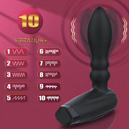 Automatic Inflatable Prostate Massager Anal Vibrator with 10 Vibration Modes
