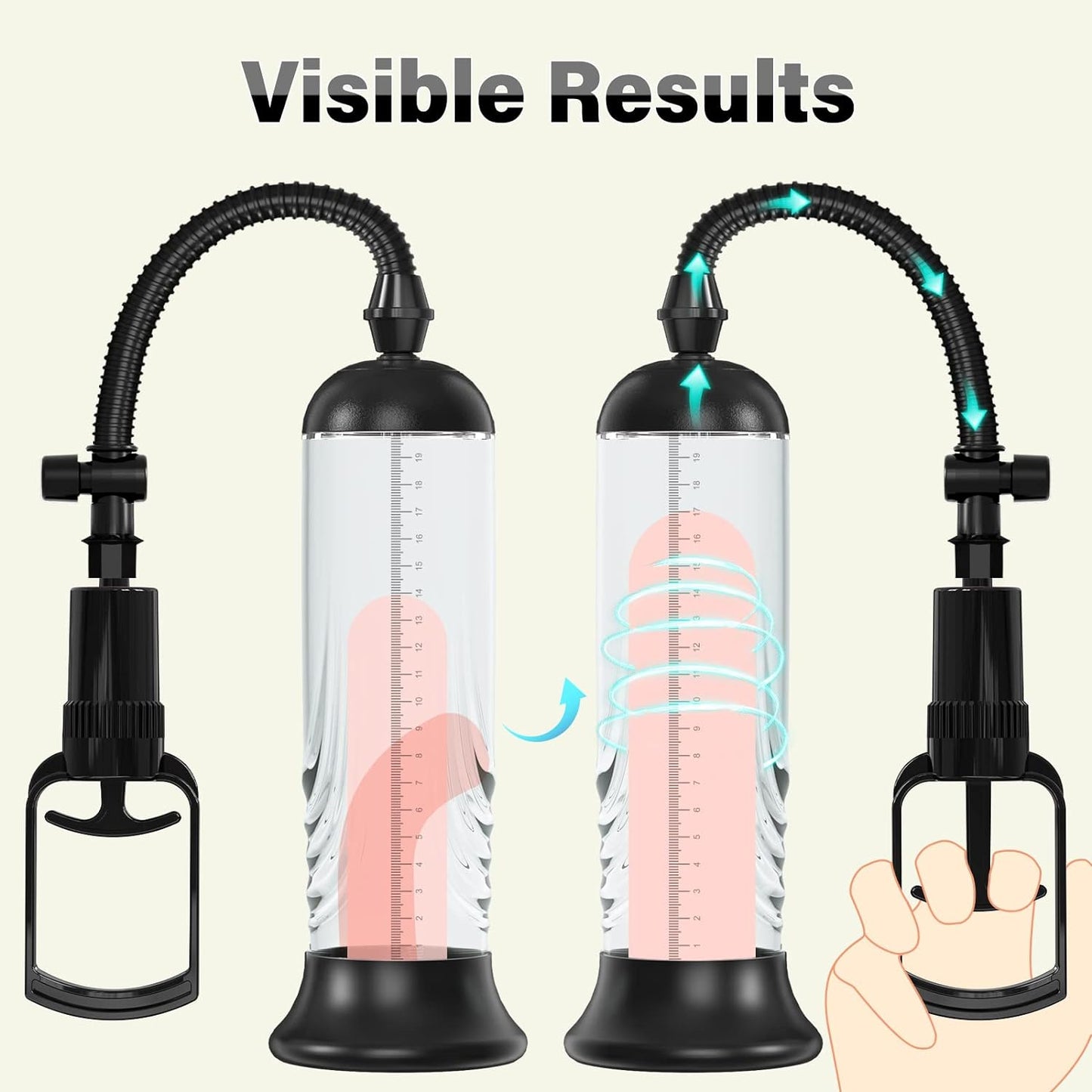 Manual Penis Vacuum Pump Enlarger Enlargement Extend Pump