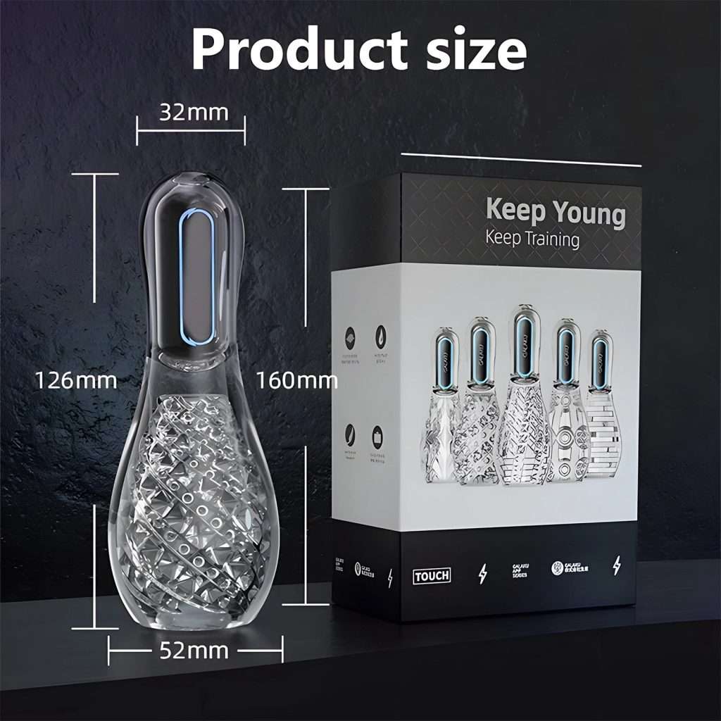 Automatic Penis Trainer Vibrator Stroker Masturbator with 12 Vibration Modes