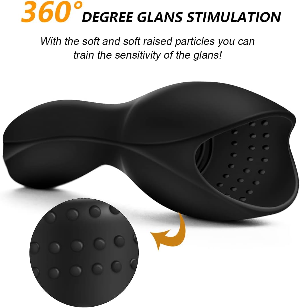 Electric Glans Stimulator Dilator Urethra Penis Trainer with 10 Vibrations
