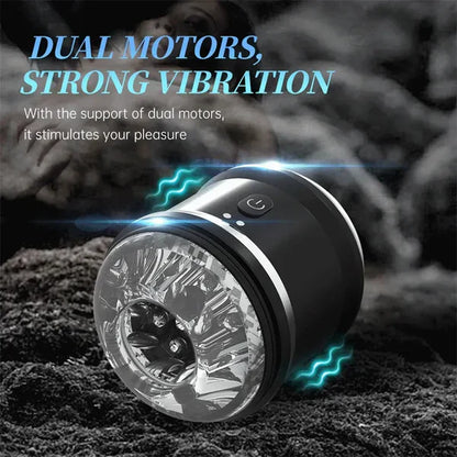 Open-ended Electric Penis Trainer Glans Stimulator Masturbator with 10 Vibration Modes