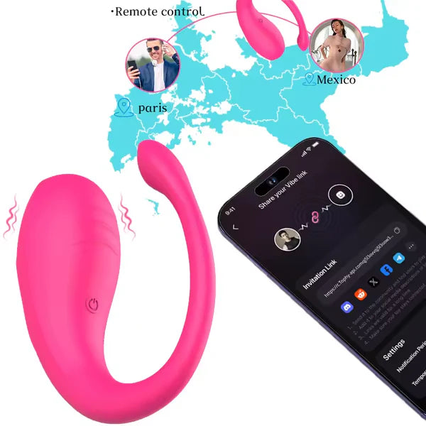 APP Remote Control Vibrator Portable Vibrating Stimulator with Intelligent Modes