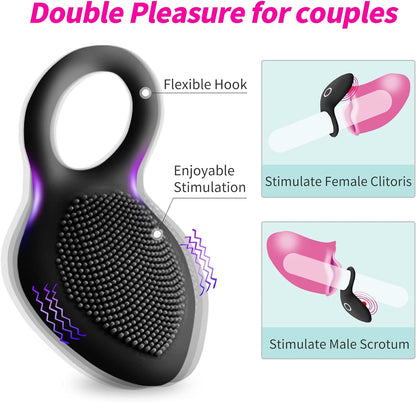 10 Intense Vibration Modes Vibrating Penis Cock Ring