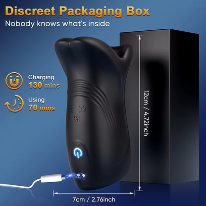 Oral Penis Trainer Vibrator Stroke Stimulator Masturbator Device with 9 Modes