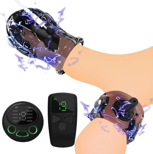 Elektro Shock Eichel Penistrainer Stimulator mit 19 Electric Shock Intensity & 8 Modes