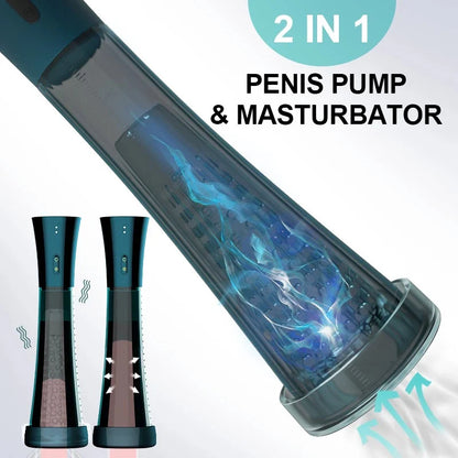 3 Frequency Powerful Vacuum Suction Penis Pump Masturbation Penis Trainer