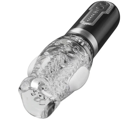 Automatic Penis Trainer Stroker Masturbator with 5 Thrust & Rotation & 7 Vibration Modes