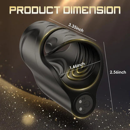 3 IN 1 Electric Penis Trainer Glans Stimulator Masturbator with 10 Vibration Modes