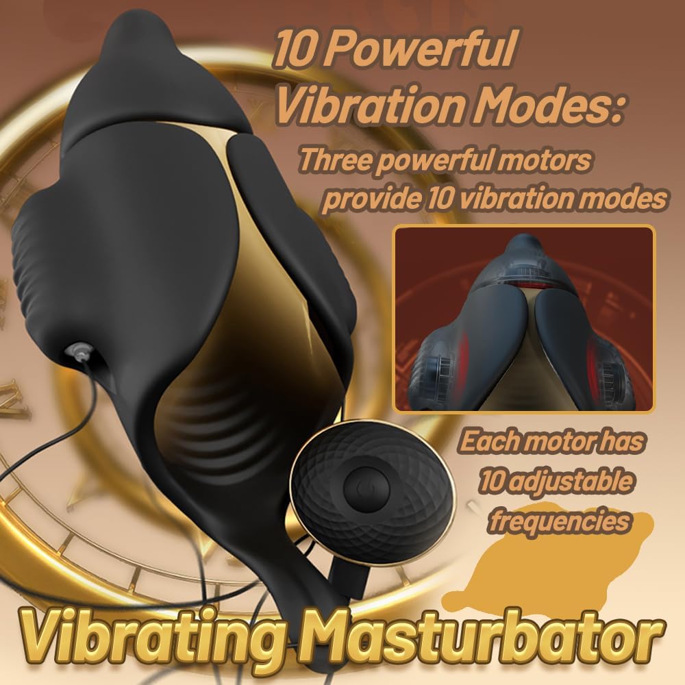 Electric Penis Trainer Glans Vibrator Masturbator with 10 Vibration Modes