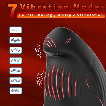 Eagle Shaped Vibrating Cock Ring with 7 Vibration Modes & Remote Control