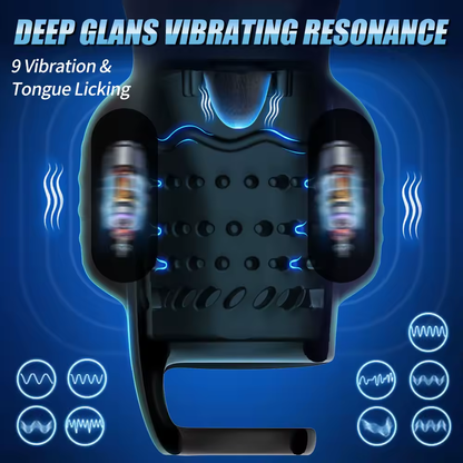 Electric Penis Trainer Vibrator Glans Stimulator Masturbator with 9 Vibration Modes