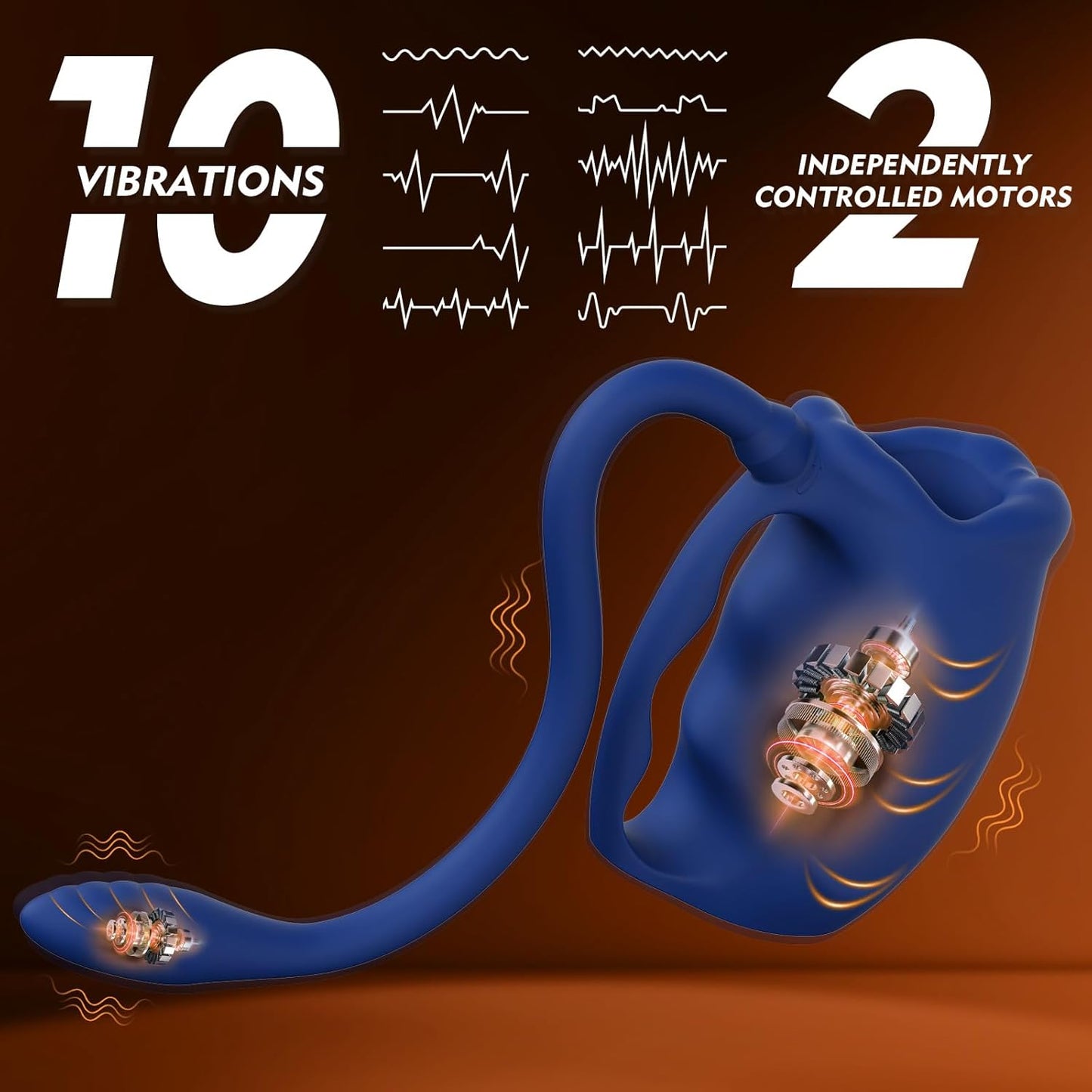 Detachable Penis Trainer Vibrator Butt Plug Masturbator with 10 Vibration Modes