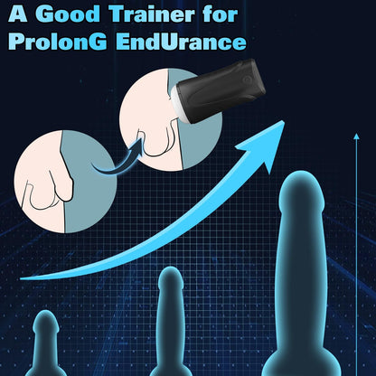 Electric Masturbator Penis Trainer with 2 Upgraded Motor & 10 Vibration Modes