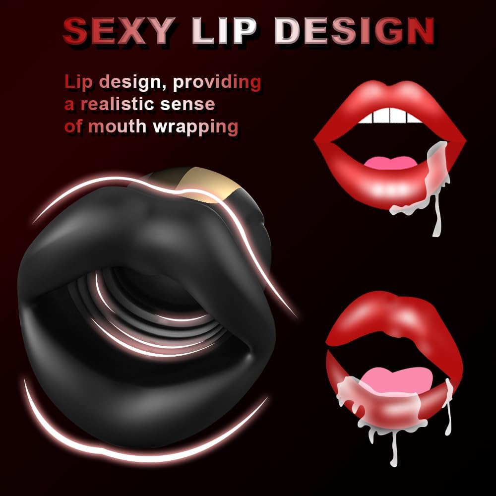 9 Vibration Modes Oral Sex Stimulator Male Masturbation Cup Penis Trainer