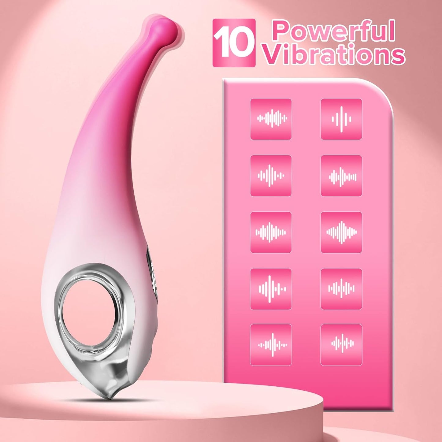 Deep Penetratio G Spot Vibrator Clitoral Stimulator with 10 Powerful Modes