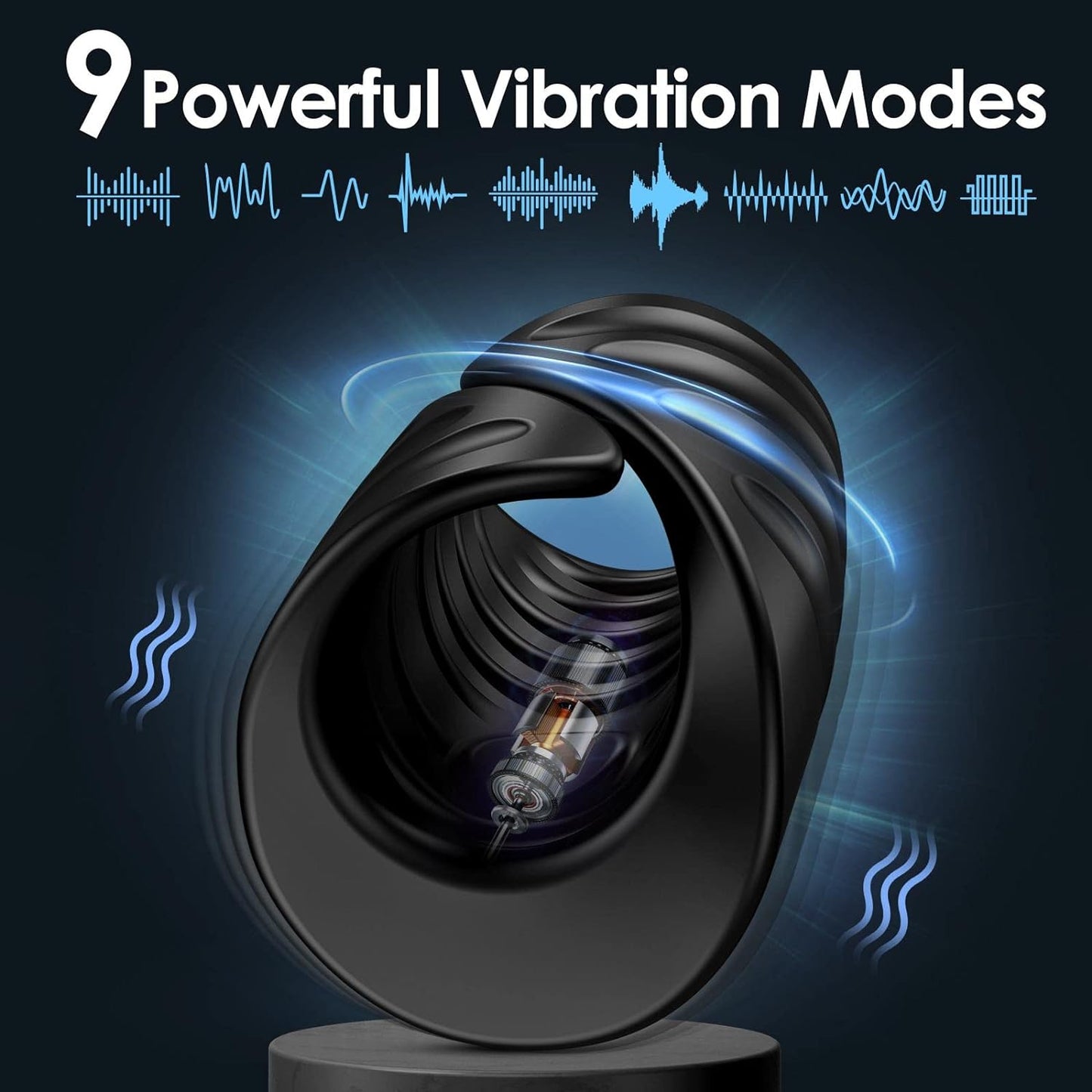 9 Vibrating Modes with APP Control Strokers Glans Trainer Masturbator Penis Training