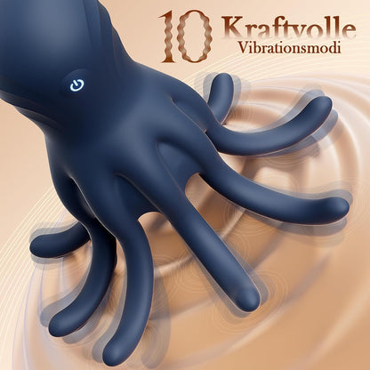360° Enveloping Octopus Penis Trainer Vibrator with 10 Powerful Vibration Modes