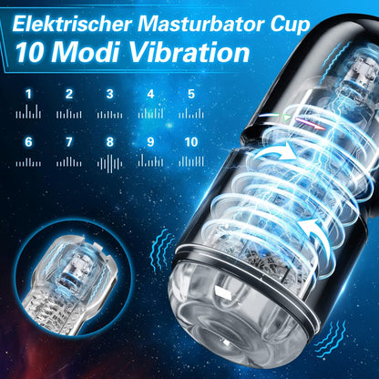 Electric Masturbator Pocket Pussy Penis Pump with 10 Vibration Modes