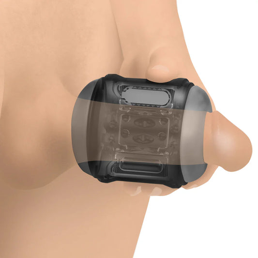 Electric Penis Trainer Vibrator Stroker Training Device Masturbator with 9 Vibration Modes