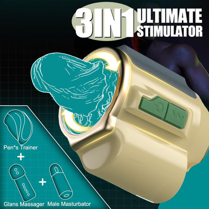 Automatic Masturbator Penis Trainer Stroker Blowjob Sex Machine with 7×7 Modes