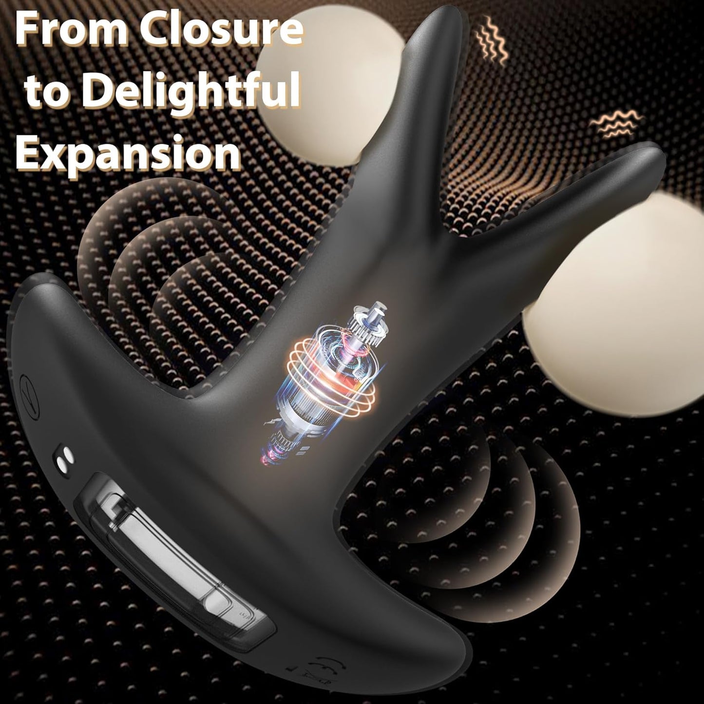 Anal Plug Vibrator Prostate Massager with 9 Vibrations & 8 Expansions