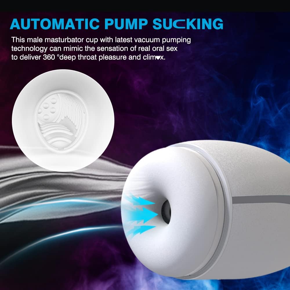 Automatic Masturbator Penis Stroker Blowjob with 3 Suction & 4 Vibration Modes