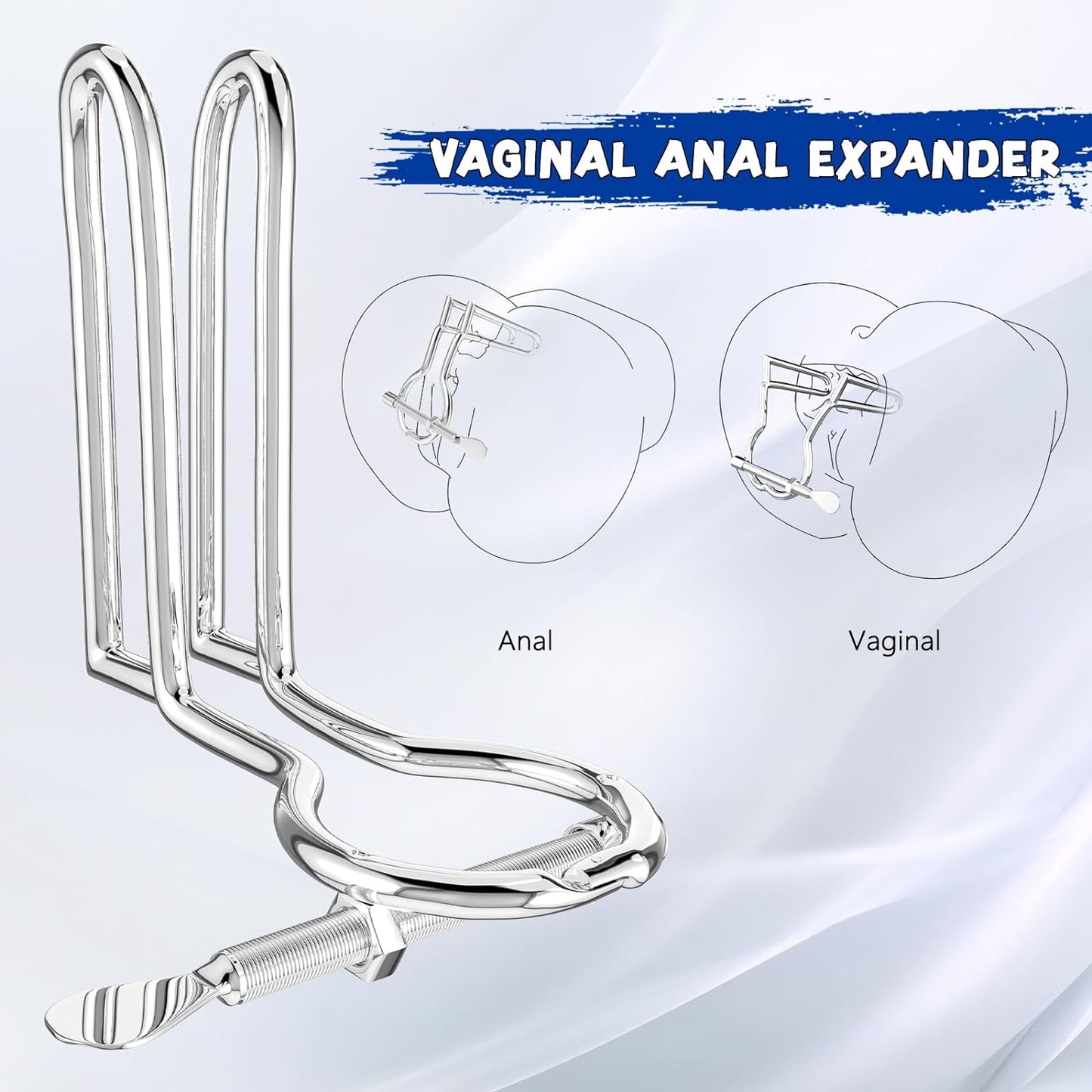 Steel Material Plugs Adjustable Butt Plug Anal Expander