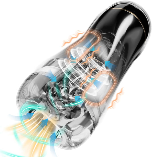 Automatic Masturbator Penis Pump Blowjob with 10 Thrusting & Rotating Modes