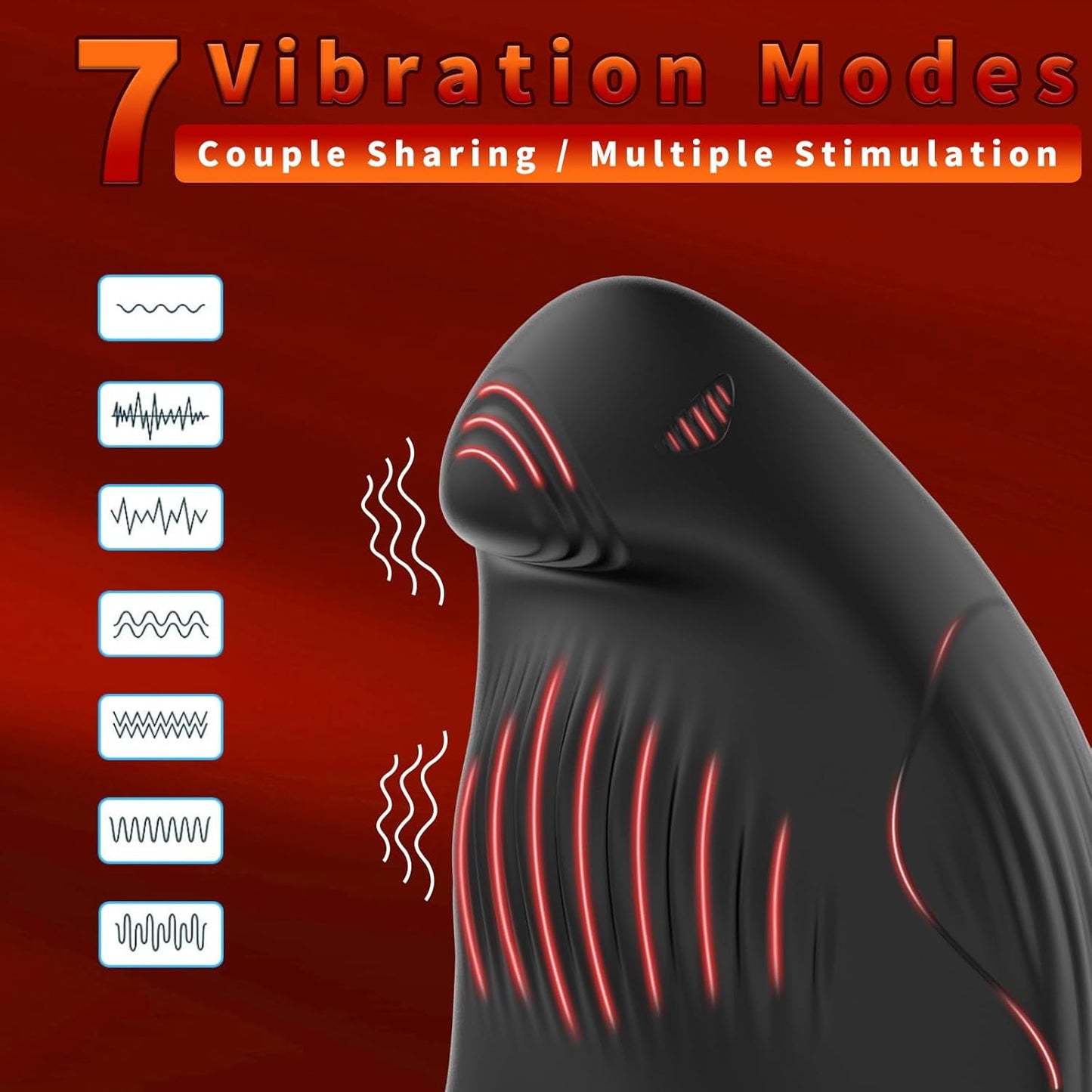Eagle Shape Cock Ring Penis Stimulator with 7 Vibrations