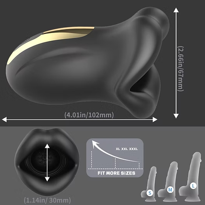 Electric Penis Trainer Glans Stimulator Masturbator with 6 Vibration Stimulation Modes