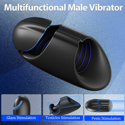 Automatic Penis Vibrator Glans Trainer Stimulator with 9 Powerful Vibration Modes