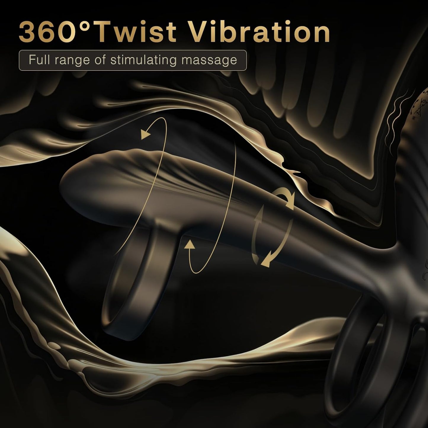 360° Twisting Stimulator Penis Trainer Vibrator Sleeve Extender with 10 Modes