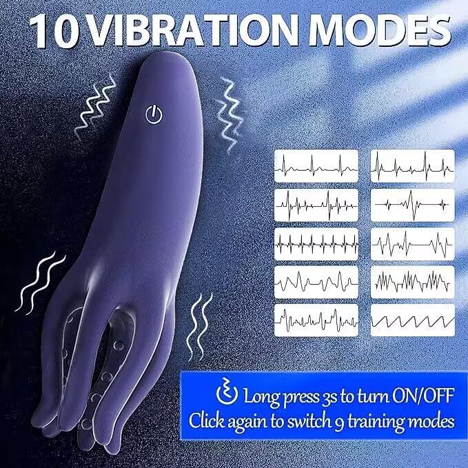 360°Training Wrapped Penis Vibrator Stroker with 10 Vibrating Modes