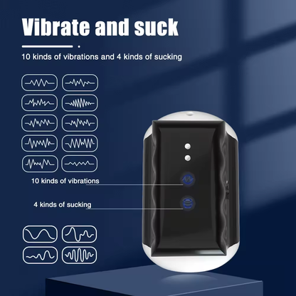 Automatic Masturbator Penis Trainer Oral Sex Machine with 9 Vibration Modes