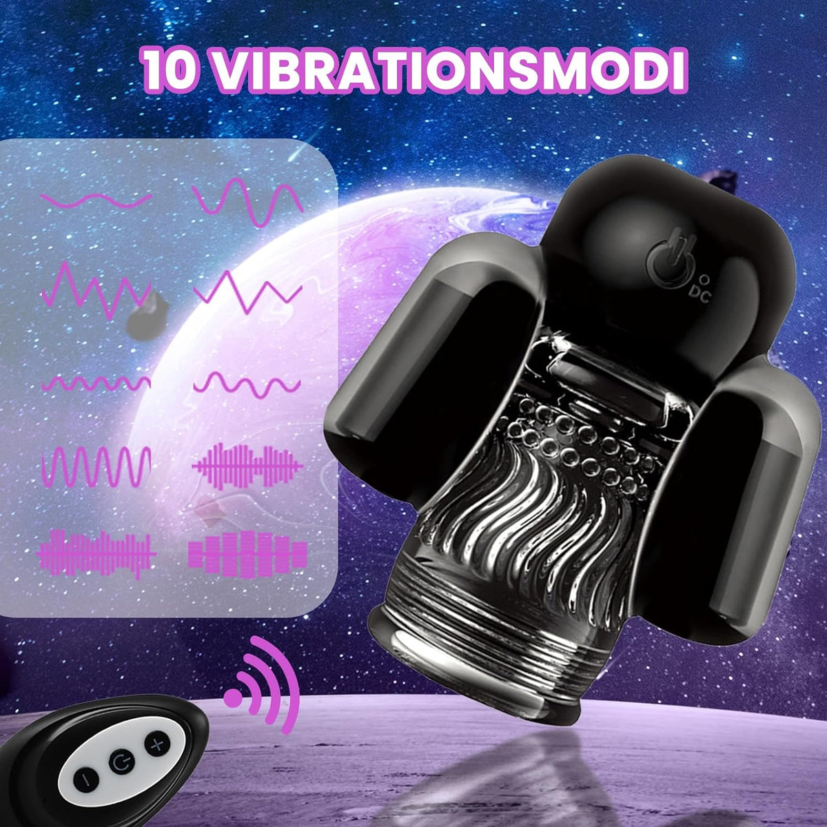 Penis Vibrator Glans Training Device Stimulator Masturbator with 6 Frequencies