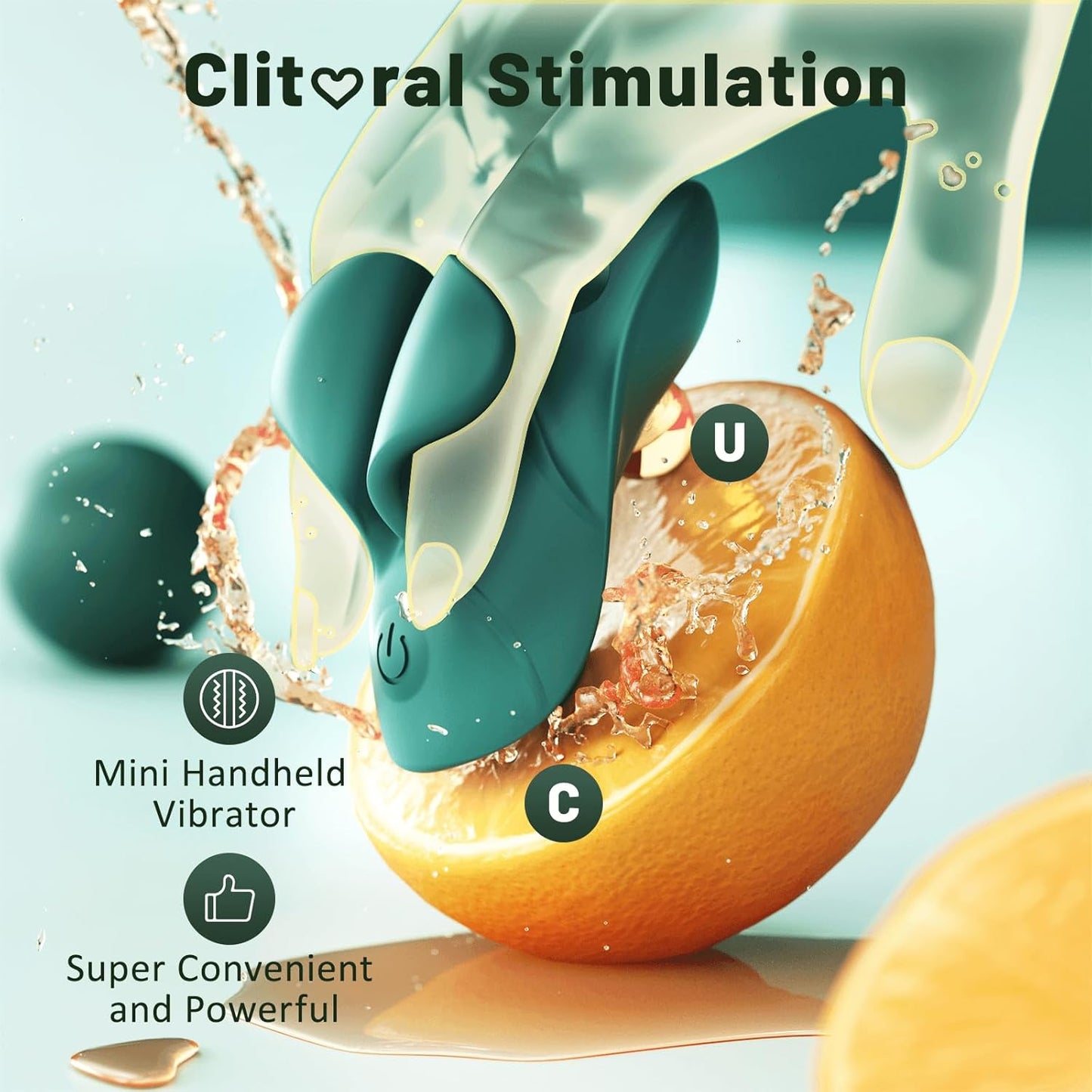 Finger Mini Vibrator Nipple G-Spot Clitoral Stimulator with 9 Vibrating Modes