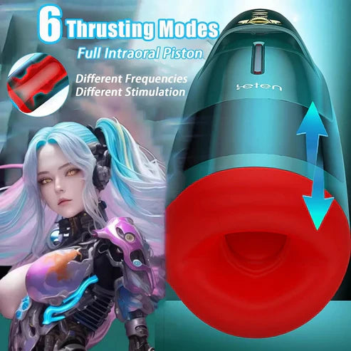 Automatic Sucking Heating Masturbator Stroker Blowjob Sex Machine with 7*7 Smart Mods