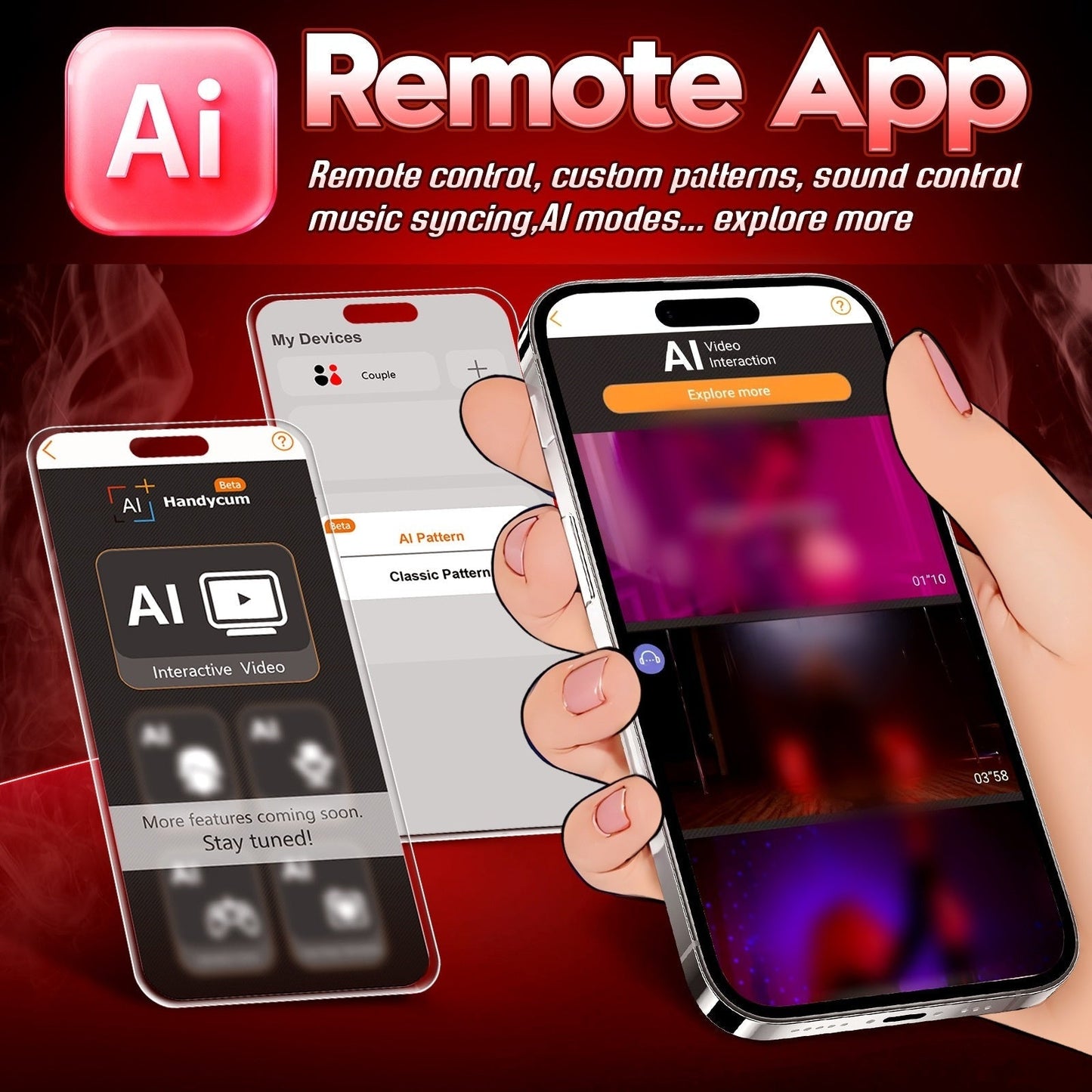 AI-powered Automatic Masturbator Stroker with 3 Telescopic & 10 Vibration & 3 Compression Modes
