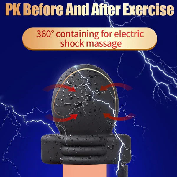 Electric Power Host Glans Ring Ball Stretcher Testicle E-Stim Kit