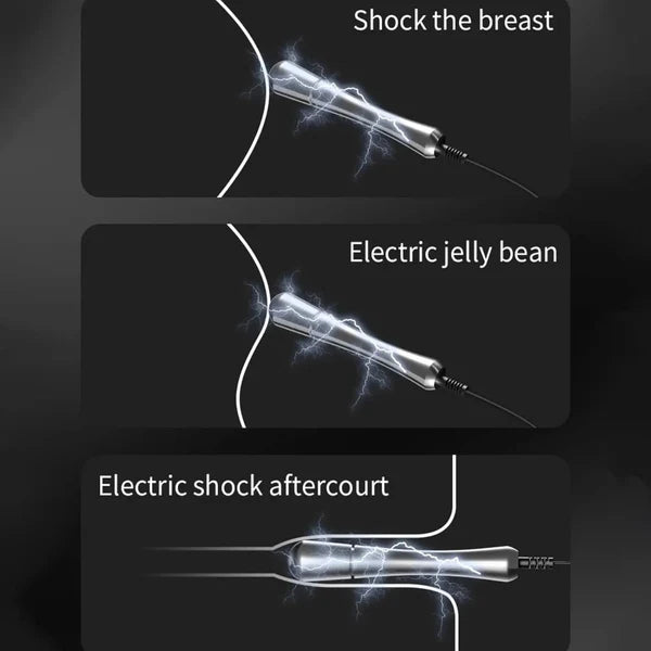 Metal Electric Shock Butt Plug Anal Toy with 9 Modes and 15 Levels of Intensity