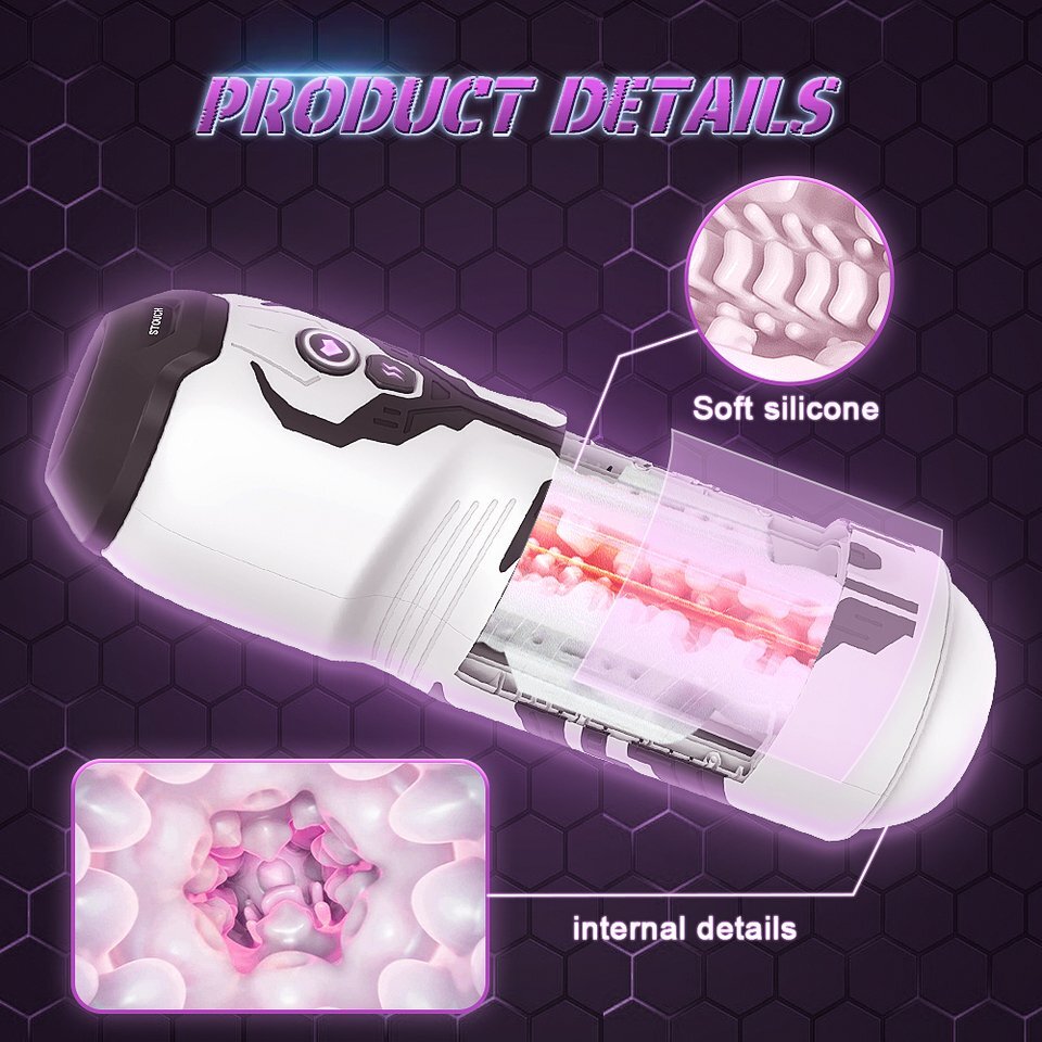 Automatic Sucking Masturbator Blowjob Machine with 7 Suction & Vibration Modes