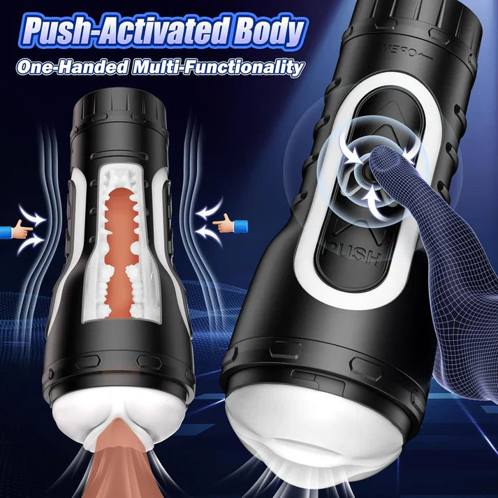 Electric Masturbator Stroker Blowjob Sex Machine with 6 Vibration Modes