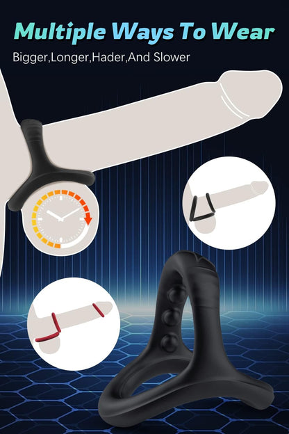 7 Pcs Silicone Cock Penis Rings Set Adult Sex Toys